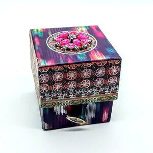 Punch Studio Pink Crystal Square Music Box - Beethoven Ode to Joy